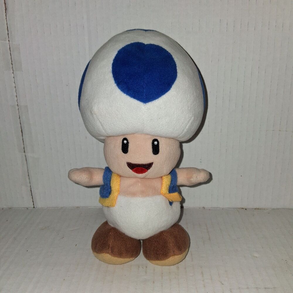 Super Mario Bros. 8" Plush - BLUE TOAD Little Buddy